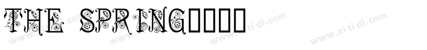The spring字体转换